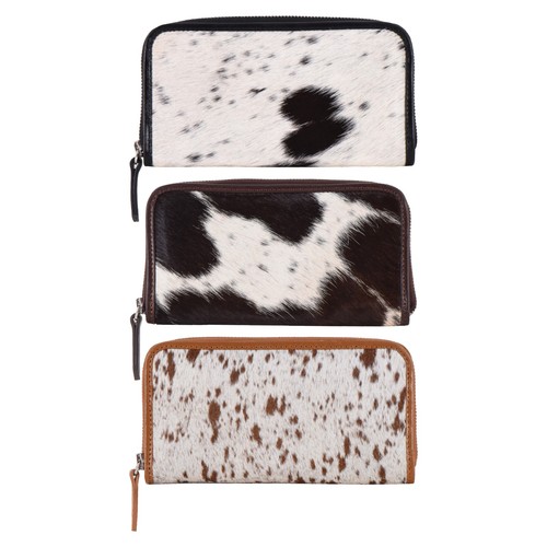 Women western cowhide clutch - women's,