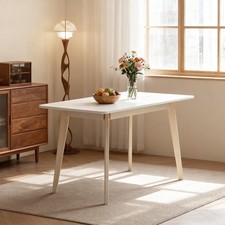 4 Seaters White Dining Table