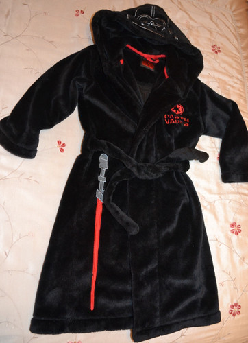 Boys black faux - m&s,