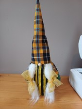Female Cornish Bottle Topper , And Yellow And Black Bottle Bag. Handmade