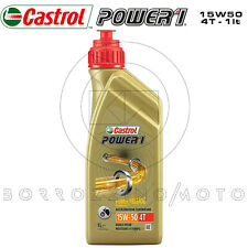 1 LT Castrol Power 1 4T 15W50 Trizone Technology Semi-Synthetic Motorcycle Oil