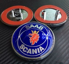 Saab scania badge set - set, front