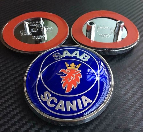 Saab scania badge set front - scania,