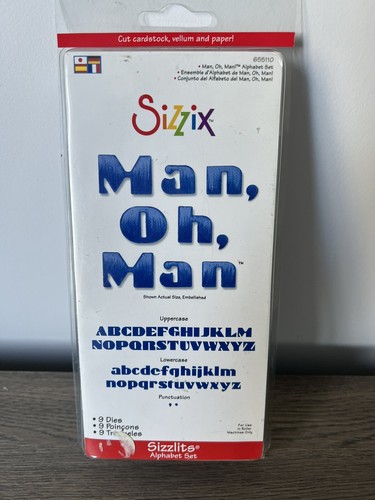 Sizzix sizzlits man - "man,, man"