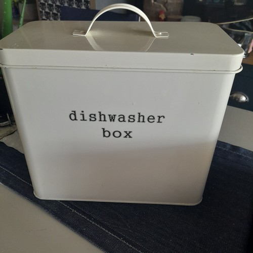 Enamel dishwasher storage box - storage,