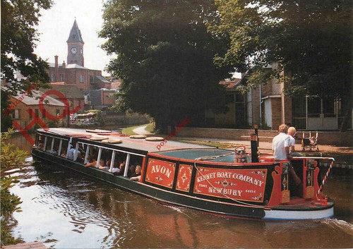 Picture postcard motor - postcard__motor, barge