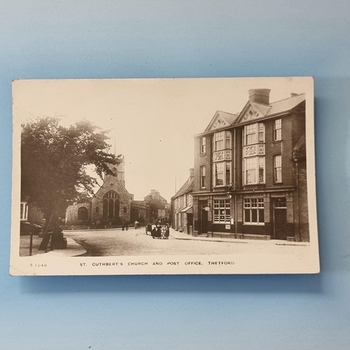 Thetford postcard 1908 real - thetford,