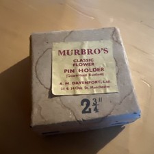 VINTAGE MURBRO’S CLASSIC FLOWER ARRANGING DISPLAY METAL PIN HOLDER