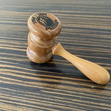 Auctioneers Wooden Gavel for Meetings /Judges. Phillips 1796-1996. 4.5" Long.