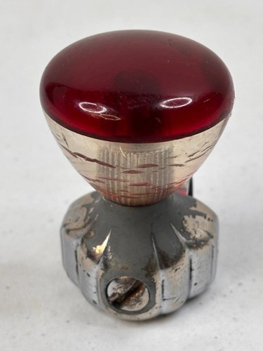 Vintage red lucite steering - lucite,