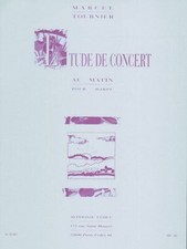 Au Matin, étude de concert pour harpe Marcel Tournier Book [Softcover] Harp Alph