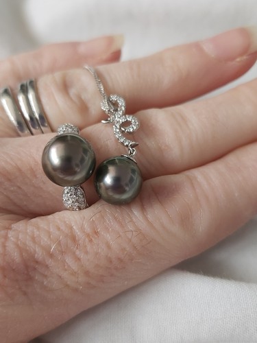 Gems tahitian pearl - pearl, ring