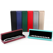 Long Leather Necklace Box