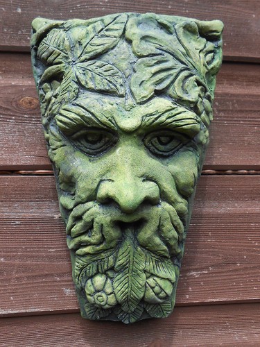 Harvest green man wall - , plaque