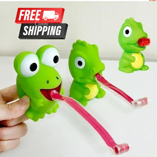 Pinch frog dinosaur tongue - pinch,