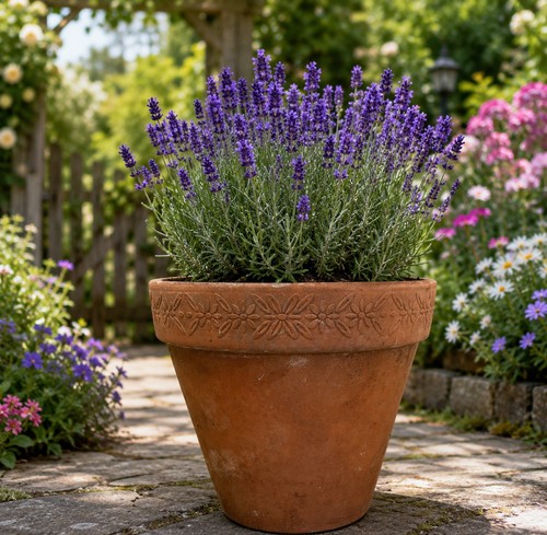 Large terracotta pot 27cm - x-large, x