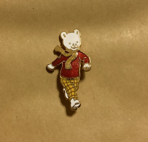 Rupert bear enamel badge - -,