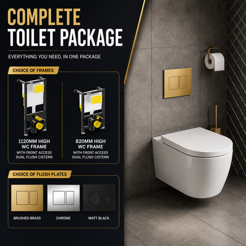 Rimless wall hung toilet pan - toilet,