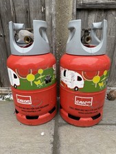 TWO CALOR LITE PROPANE 6Kg GAS BOTTLE CARAVAN CAMPING MOTORHOME CAMPER-VAN