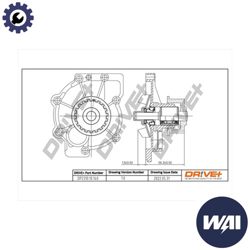 Water pump engine - engine, cooling