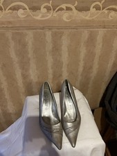 New Look Silver Heels Size 4