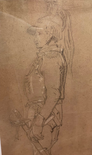 Large cuirassier drawing