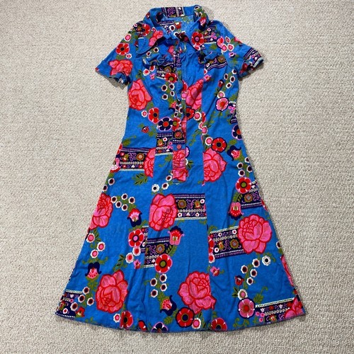 Vintage 70s midi dress - dress, womens