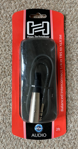 Hosa balanced trs jack - hosa, 1/4