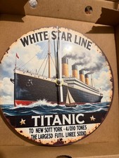 White star line titanic metal