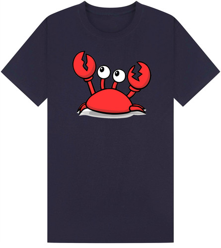 Cartoon crab shirt men - crab, women