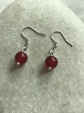 Genuine Carnelian Earrings -