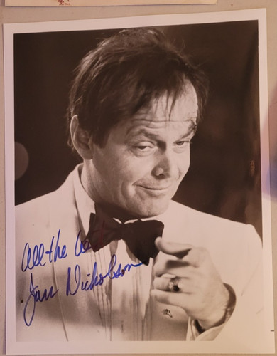 Jack nicholson signed 8x10 - nicholson,