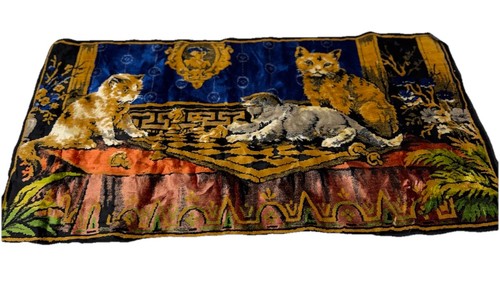 Vintage italian woven cat - italian,