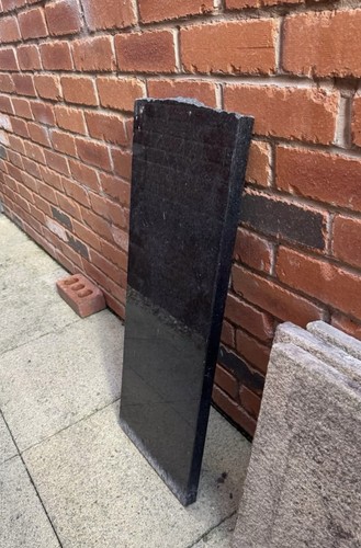 Off cut black granite - off,