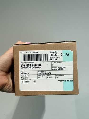 Genuine porsche control module - porsche,