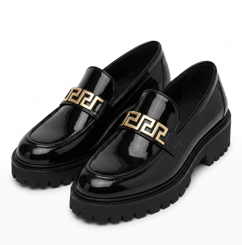Mens handmade black leather - black,