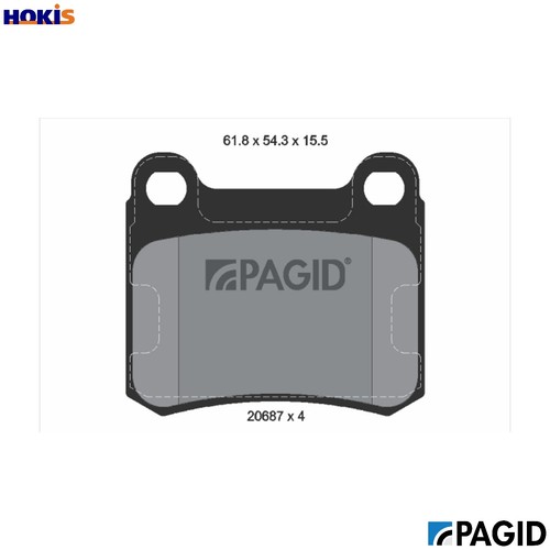 Brake pad set - set,