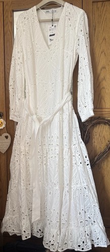 Zara white broderie anglaise - zara,