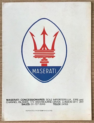 Maserati khamsin merak car - &,