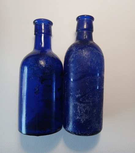 Two plain antique - two, blue