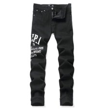 Men's Black Denim Stretch