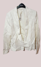 H&M White Tuxedo Jacket UK 8