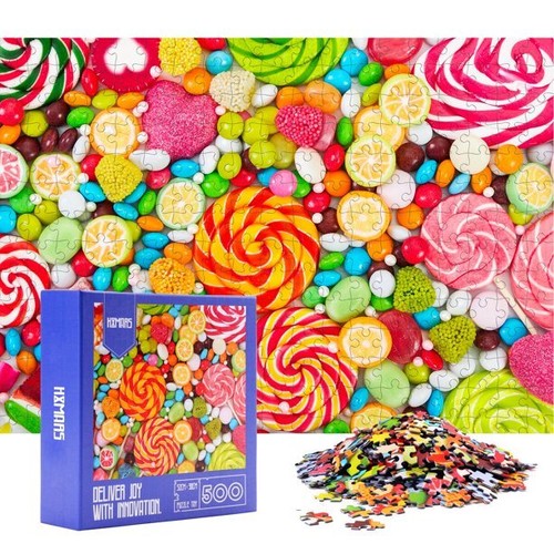Hxmars colorful candy puzzle - colorful,