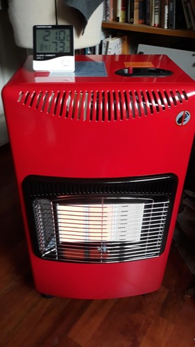 New 2kw portable fire calor - new, 4.2kw