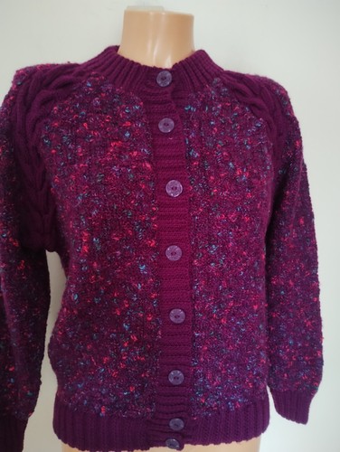 Vintage burgundy fleck - burgundy, hand