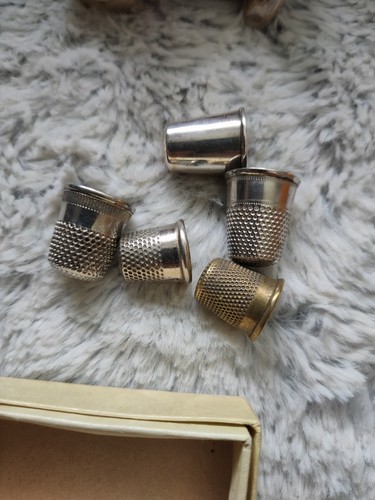 Set vintage thimbles - of,
