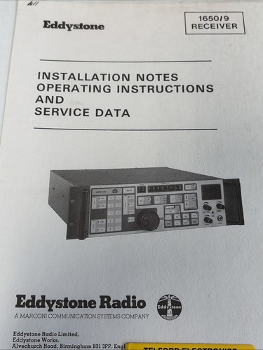 Eddystone 1650 radio - eddystone, 1650/9