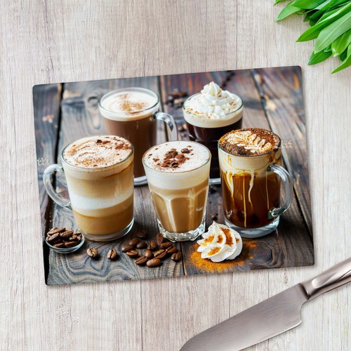 Variety hot beverages - beverages, glass