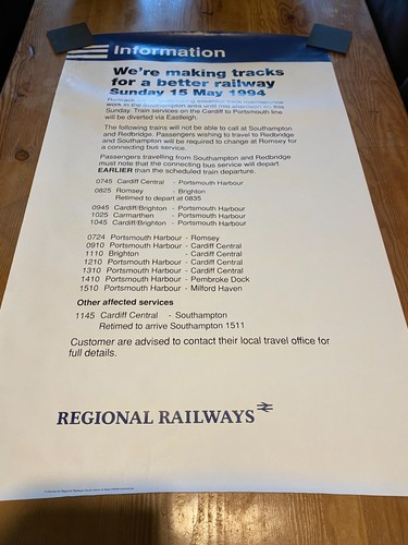 Original railway poster used - poster,