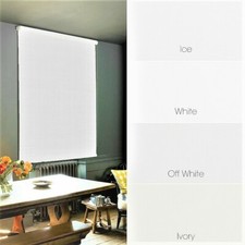 White Blackout Roller Blinds -
